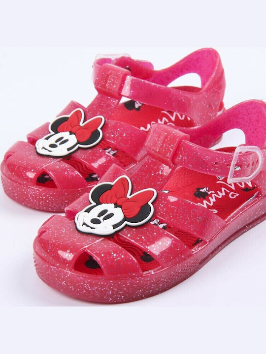 Minnie Mouse Kids Beach Shoes Fuchsia