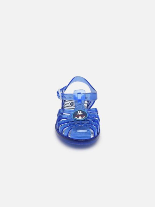 Meduse Kinder Badeschuhe Blau