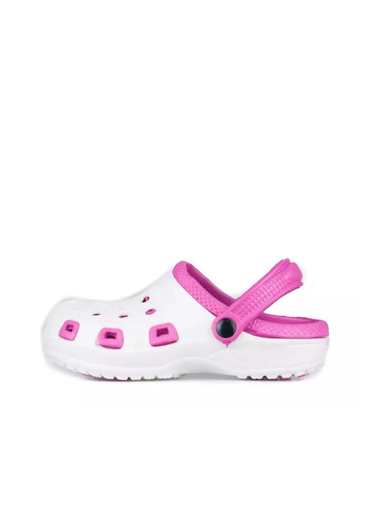 To Be Yourself Children's Beach Clogs White