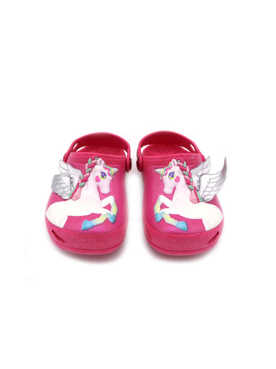 Plugt Children's Beach Clogs Fuchsia