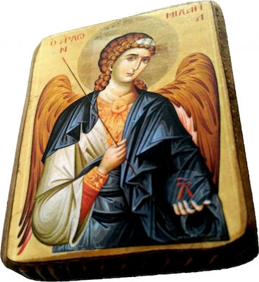 Christening Favor with Religious Icon made of Wood