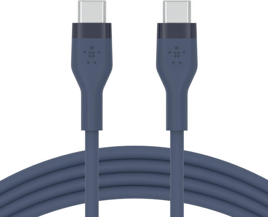 Belkin Boostcharge Flex USB 2.0 Cable USB-C male - USB-C 60W Blue 3m (CAB009bt3MBL)