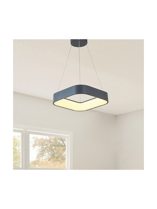 Eurolamp Pendant Light LED with Warm White Light Black