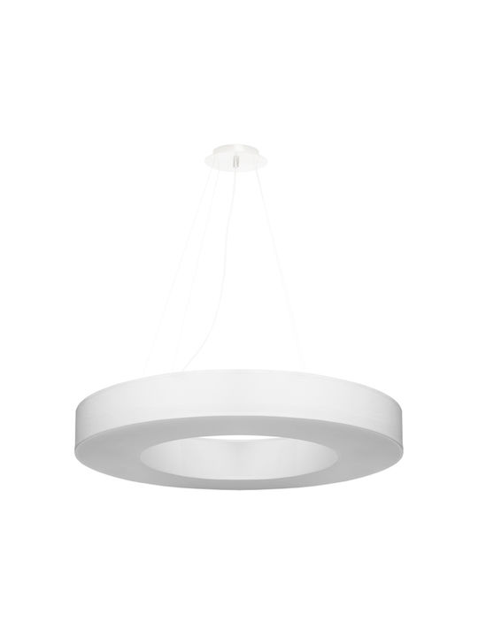 Sollux Saturno Slim 70 Pendant Chandelier for 6 Bulbs E27 White