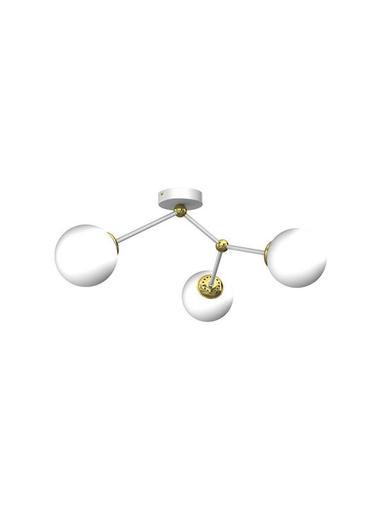 Milagro Joy Modernă De sticlă Plafonieră de tavan cu Dulie E14 70buc Alb