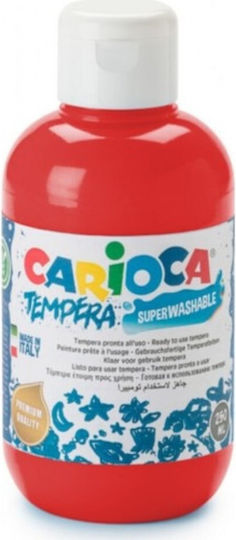 Carioca Tempera Τέμπερα Ζωγραφικής Κόκκινη σε Μπουκάλι 500ml