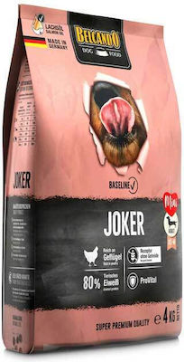 Belcando Baseline Joker 4kg Trockenfutter ohne Getreide für erwachsene Hunde kleiner & mittlerer Rassen mit Geflügel