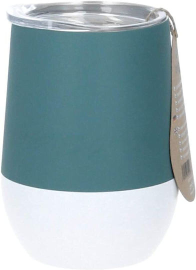 Chic Mic Bioloco Glass Thermos Stainless Steel 420ml Green with Mouthpiece