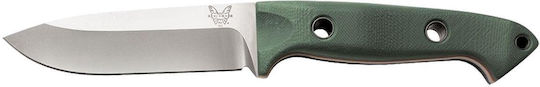 Benchmade Bushcrafter Survival Pocket Knife Blue with Leather Sheath