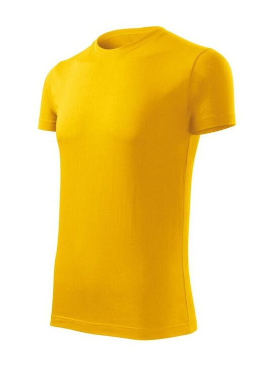 Malfini Men's Short Sleeve Promotional Blouse Yellow MLI-F4304