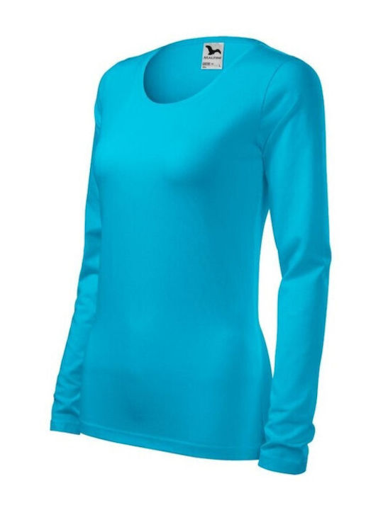 Malfini Women's Short Sleeve Promotional Blouse Blue