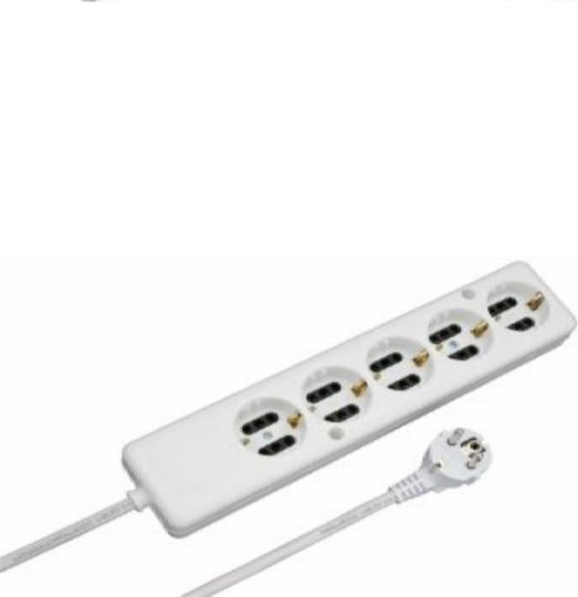 CHaralampidis Power Strip 5 Positions with Cable 1.5m