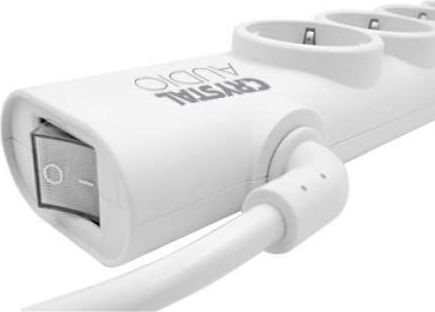 Crystal Audio Bandă de alimentare 6 Prize cu Comutator și Cablu 1.5m