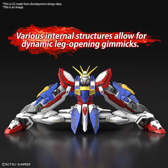 Bandai Spirits God Real Grade Gunpla Collectible Figure Box Height 13cm in Scale 1:144
