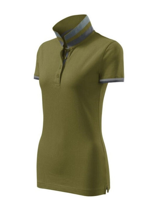 Malfini Men's Short Sleeve Promotional Blouse Green MLI-257A3