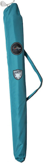 Campo Campo Samba Beach Umbrella Diameter 1.90m with UV Protection and Air Duct Blue