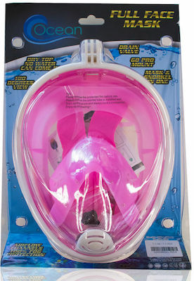 Silicone Full Face Diving Mask Pink