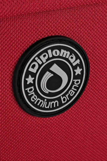 Diplomat Σακ Βουαγιάζ 55lt Κόκκινο Υφασμάτινο Μ60xΠ29xΥ32εκ.