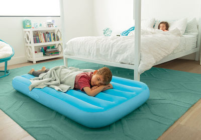 Intex Aufblasbare Schlafmatratze Kinder Einzel Cozy Kidz Airbed 157x88x18εκ. Hellblau