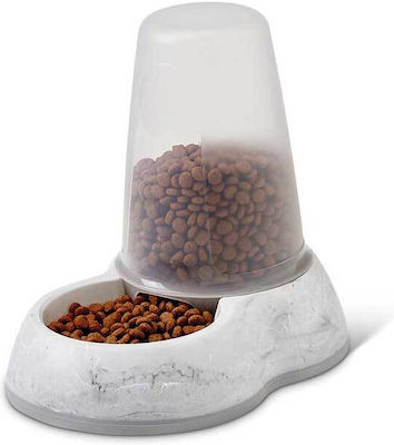 Savic Marble Automatic Bowl with Container Dog Food Gray with Base 3000ml SA81181