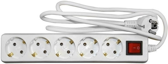 Power Strip 5 Sockets Switch 5m