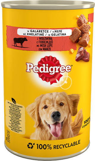 Pedigree Wet Food Dogs in Cans with Beef 400gr