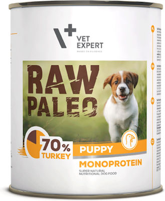 VetExpert Raw Paleo Canned Puppy Food with Turkey 1 x 400gr