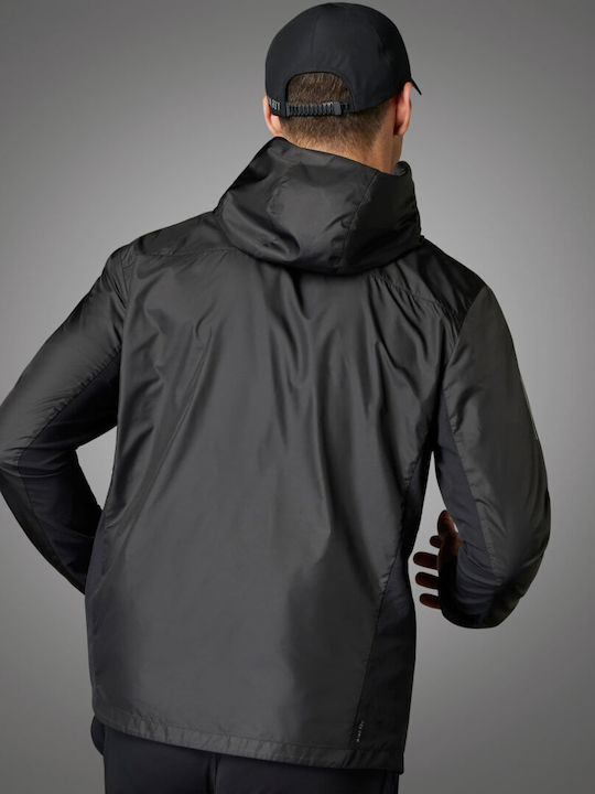 Adidas Men's Sport Jacket Waterproof and Windproof Black