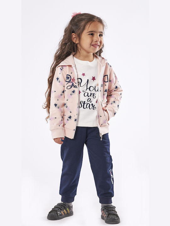 Evita Kids Set with Pants Winter 3pcs Pink