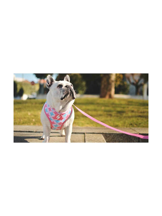 Dashi Dog Harness Vest Coral Pink Medium 3.4mm x 48-62cm DNM00098