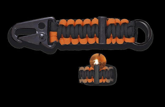 Albainox Paracord Schlüsselanhänger mit Feuerstein