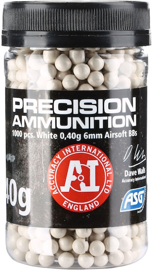 Asg Μπίλιες Soft 0.40gr/1000pcs White