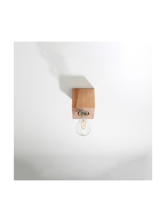 Sollux Ceiling Mount Light 13cm Brown with Socket E27