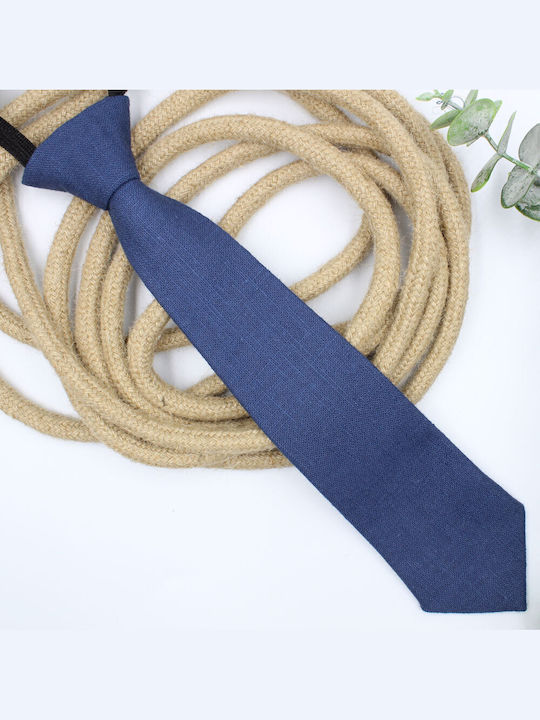 JFashion Деца Детска вратовръзка с ластик Син 29cm JFashion Деца Детска вратовръзка с ластик Син 29cm