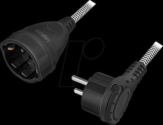 LogiLink Extension Cable Cord 3 x 1.5mm²/3m Black