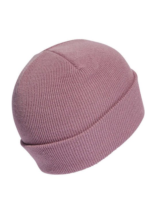 Adidas Logo Beanie Γυναικείος Σκούφος Πλεκτός σε Ροζ χρώμα