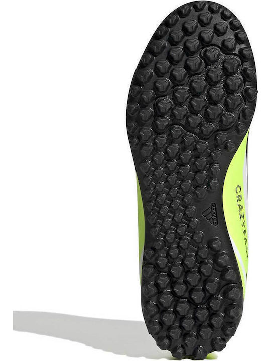 X Crazyfast.4 Kids Turf Soccer Shoes without Laces White