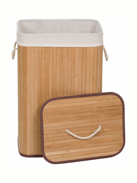 Obliq Καλάθι Απλύτων Bamboo Πτυσσόμενο 72lt με Καπάκι 40x30x60cm Καφέ Obliq Καλάθι Απλύτων Bamboo Πτυσσόμενο 72lt με Καπάκι 40x30x60cm Καφέ