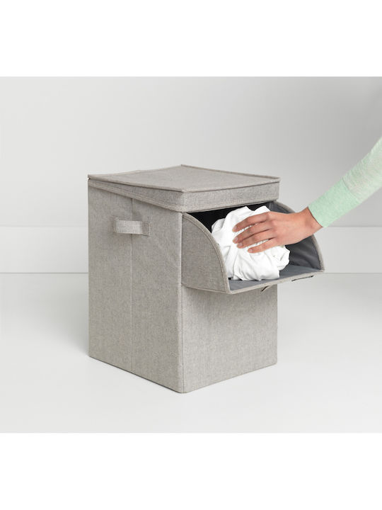 Brabantia Fabric Laundry Basket 35lt with Cap 37x32x44.5cm Gray