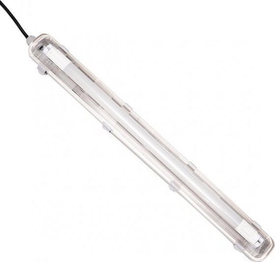 123led Φωτιστικό Σκαφάκι με 1 Θέση για Λάμπα Φθορίου 9W