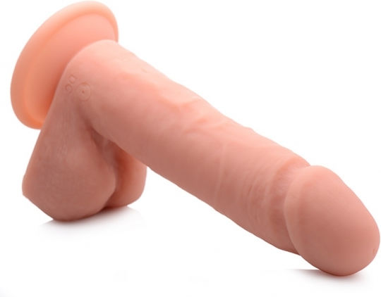 Curve Toys Vibrating Remote Control with Balls Realistic Vibrator with Remote Control 20cm Flesh