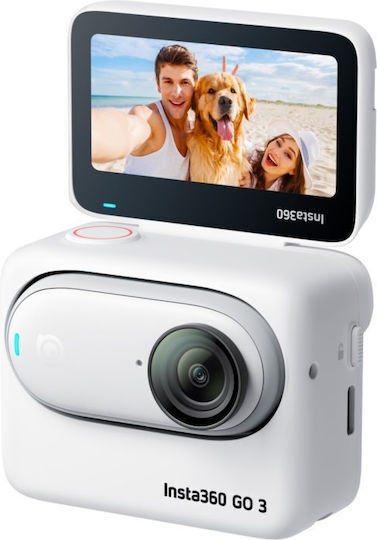 Insta360 GO 3 128GB Action Camera 2K 360° Capture Underwater with Touch Screen 2.2" and Wi-Fi White