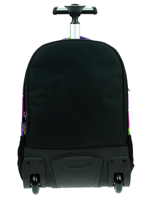 Paul Frank Punk School Bag Trolley Elementary, Elementary Multicolour with Water Bottle Holder 30Liters