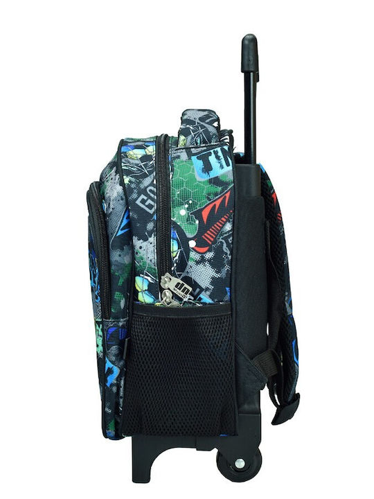 Back Me Up School Bag Trolley Kindergarten with Water Bottle Holder Multicolour 12L 24 x 12 x 30cm