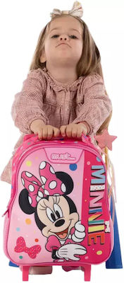 Must Minnie Σχολική Τσάντα Τρόλεϊ Νηπιαγωγείου σε Ροζ χρώμα