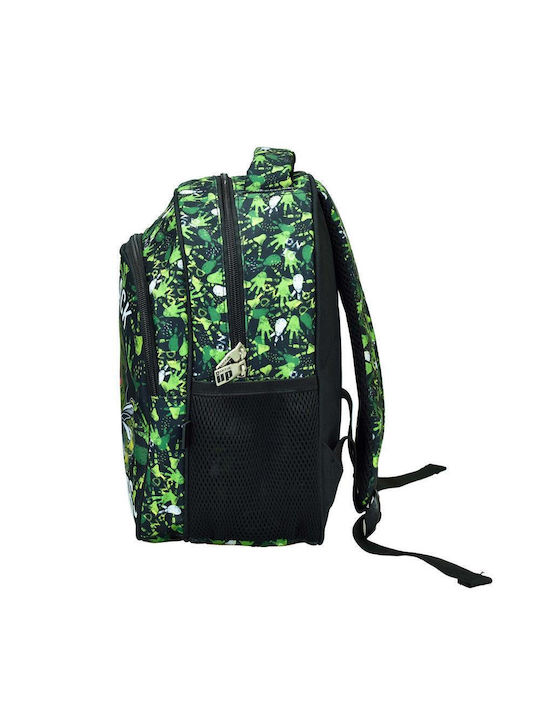 Back Me Up School Bag Backpack Kindergarten Green with Water Bottle Holder 12Liters