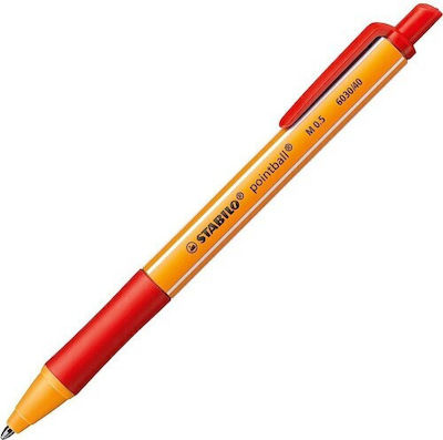 Stabilo Στυλό Ballpoint 0.5mm με Μπλε Μελάνι 6030/41 Κόκκινο