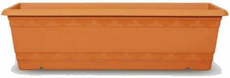 Viosarp Ζαρντινιέρα Πλαστική Πορτοκαλί 50x20x17εκ.