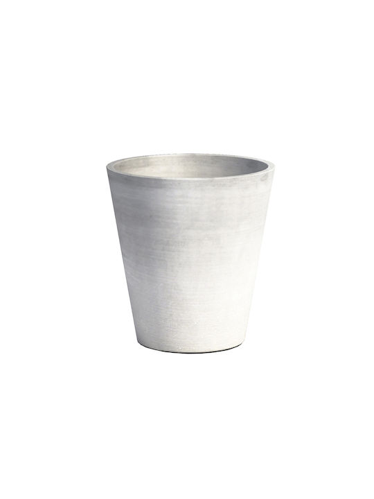 Ecopots Γλάστρα Πλαστική Γκρι 14x14x16εκ.