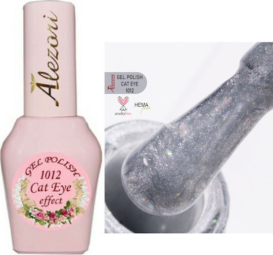 Alezori Cat Eye Effect Хибриден Лак за Нокти 1012 Котешко око 15мл 1бр